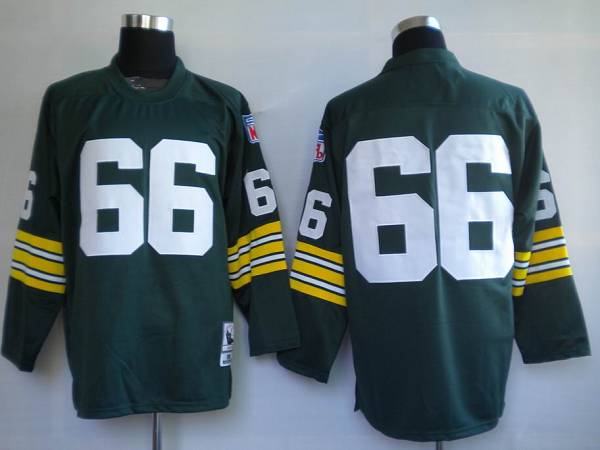 Mitchell Ness Packers #66 Ray Nitschke Green Stitched Throwback NFL Jersey