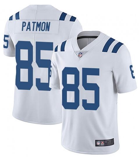 Mens Indianapolis Colts #85 Dezmon Patmon White Stitched Jersey