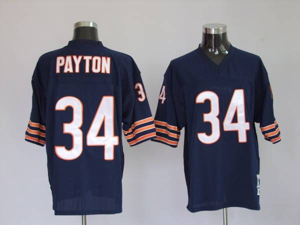 Mitchell Ness Bears #34 Walter Payton Blue Stitched Throwback NFL Jersey