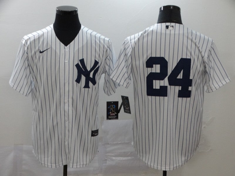 Men's New York Yankees Gary Sanchez #24 White Name Jersey