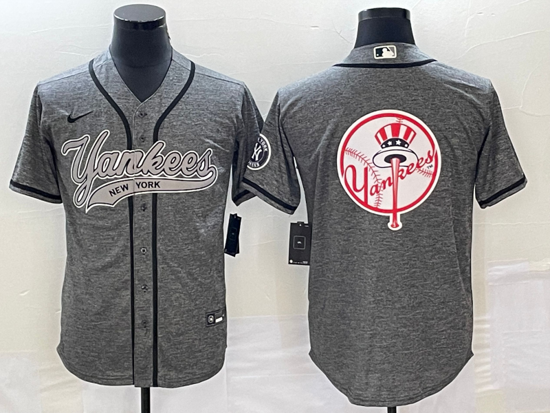 Men's New York Yankees Gray Team Jersey Joint Edition