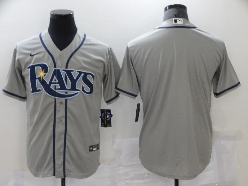 Men's Tampa Bay Rays Gray Blank Jersey
