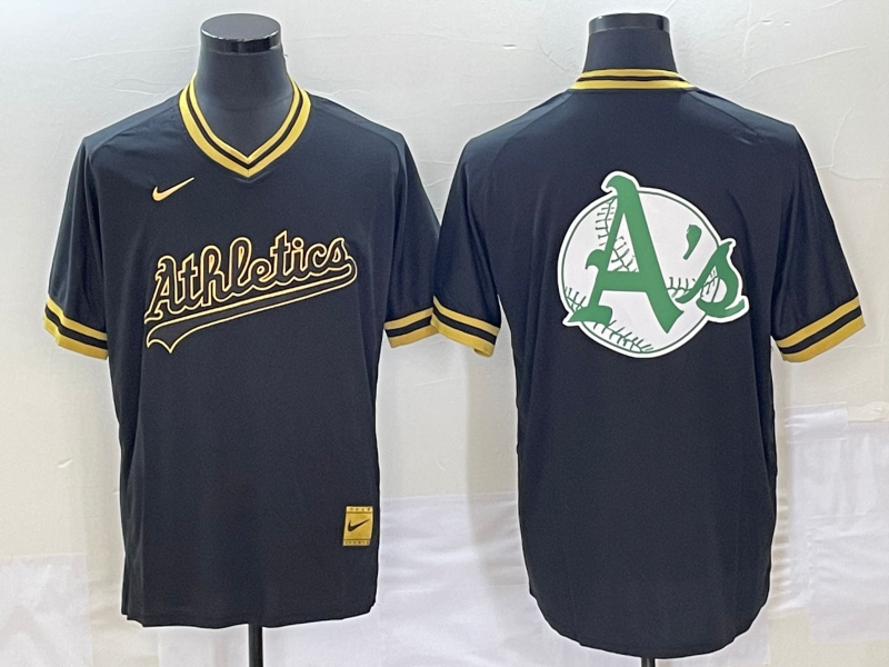Men's Oakland Athletics Black Team Jersey