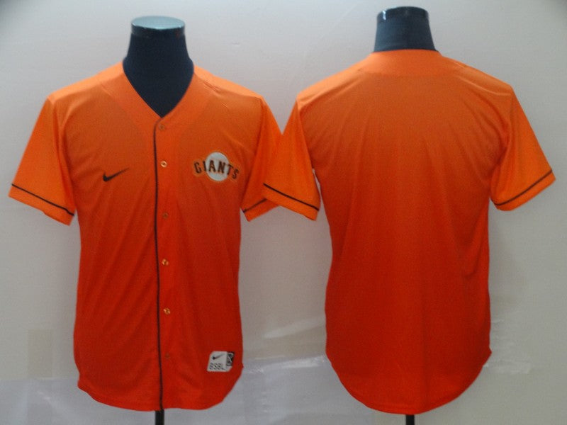 Men's San Francisco Giants Orange Blank Jersey
