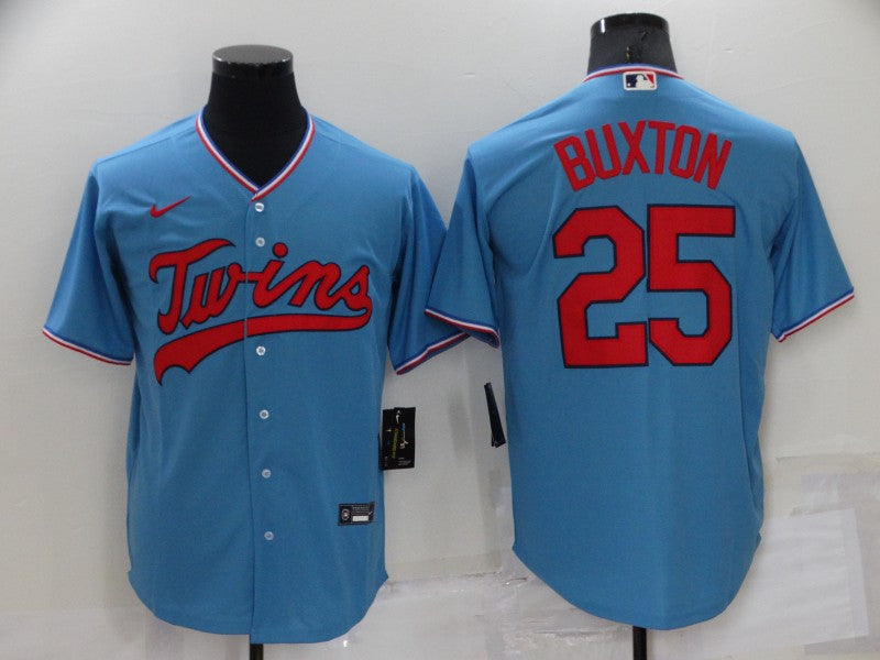 Men's Minnesota Twins Byron Buxton #25 Blue Jersey