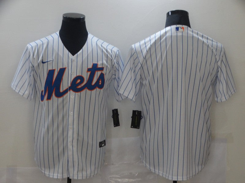 Men's New York Mets White Home Blank Jersey