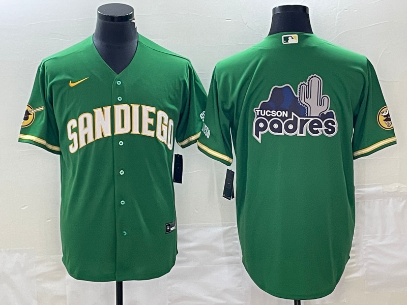 Men's San Diego Padres Green Team Jersey
